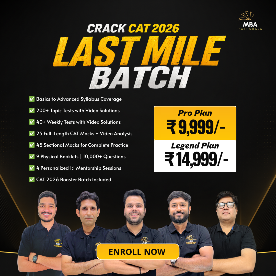 Fast-Paced Batch for CAT 2026 – Basic to Advance